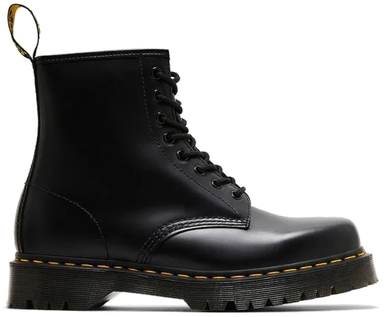1460 Bex Squared Toe Leather Lace Up Boot 'Black'