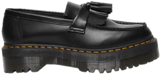 Adrian Leather Platform Tassel Loafer 'Black'