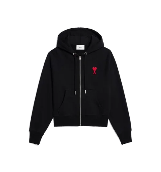 Ami Paris AMI DE COEUR ZIPPED HOODIE (10 + colors and models)