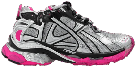 Balenciaga Wmns Runner Sneaker 'Worn-Out - Silver Pink'