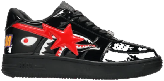 Bapesta Low M2 'Shark Face - Black'