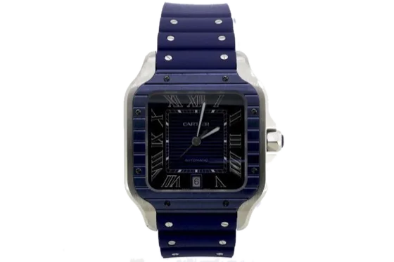 Cartier Santos de Cartier watch "Full Blue Dial"