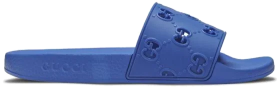 Gucci GG Rubber Slide 'Blue'