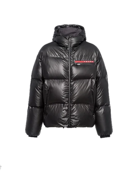 Light Re-Nylon hooded puffer jacket (Prada Puffer MEN )