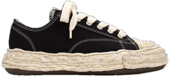 Maison Mihara Yasuhiro Peterson 23 OG Dyed Sole Canvas Low 'Black'