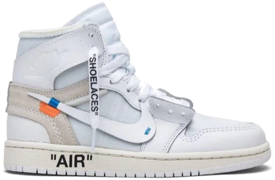 Off-White x Air Jordan 1 Retro High OG BG 'White' 2018