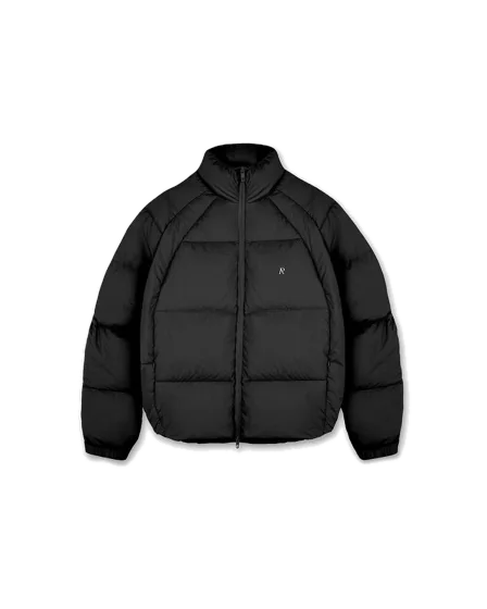 Represent black Funnel Neck Puffer