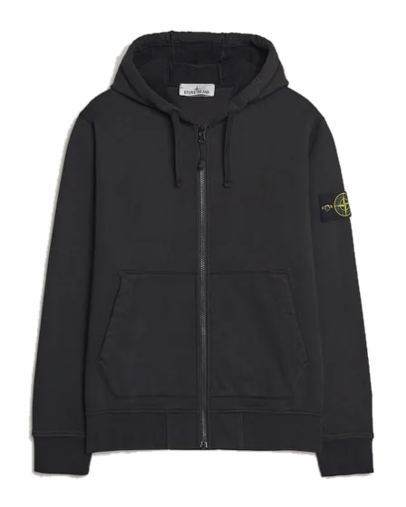 Stone Island Fleece Hood Black