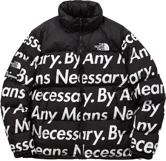 SUPREME X THE NORTH FACE BY ANY MEANS NECESSARY JACKET BLACK