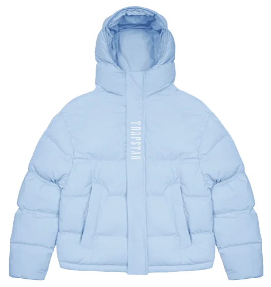 Trapstar Decoded Hooded Puffer 2.0 Ice Blue