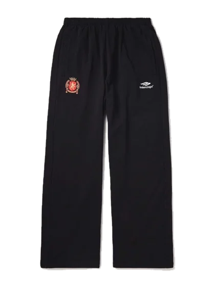 Wide-Leg Logo-Embroidered Cotton-Jersey Sweatpants