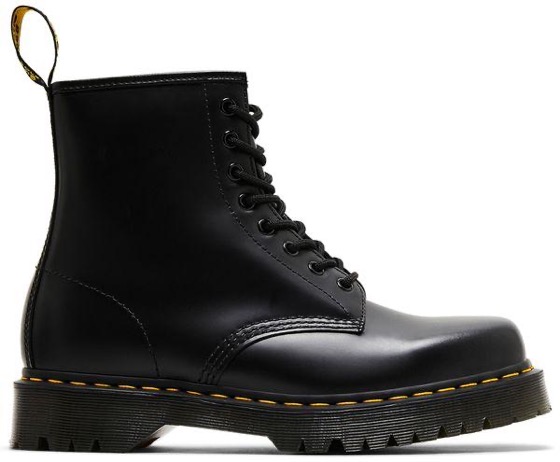 1460 Bex Squared Toe Leather Lace Up Boot 'Black'