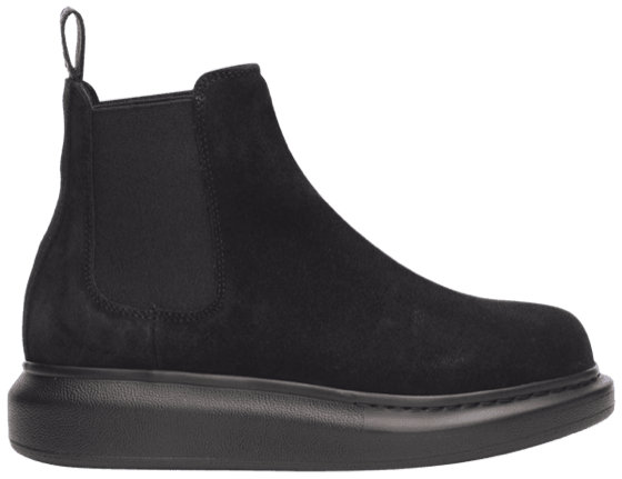 Alexander McQueen Wmns Hybrid Chelsea Boot 'Black Suede'