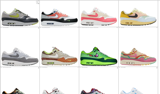All air max 1 colourways.