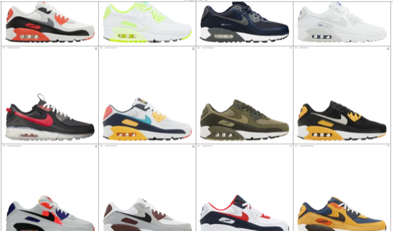 All air max 90 colourways