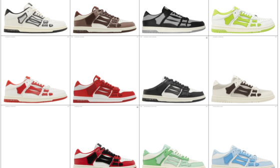 All amiri skel shoes