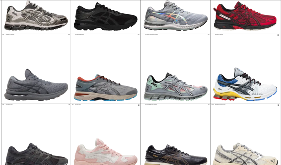 All asics colourways (NYC & Gel)