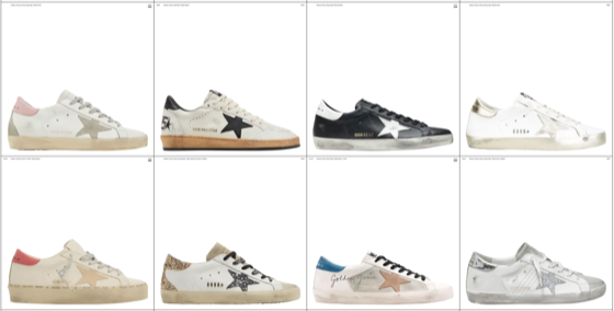 All golden goose sneakers colourways