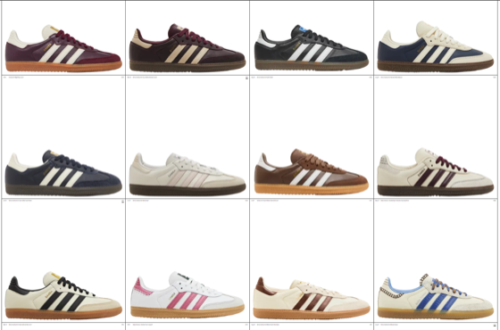 All smamba OG colourways