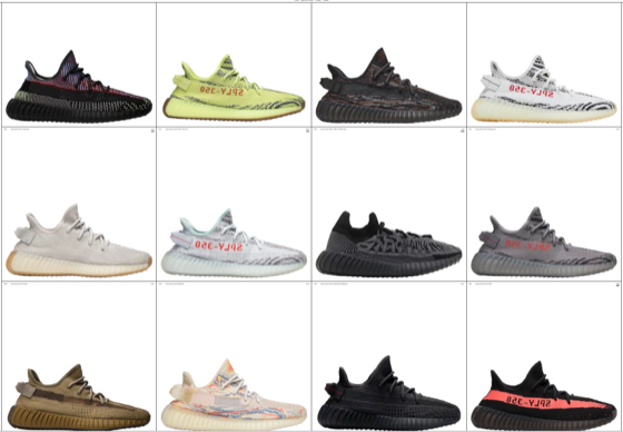 All yeezy boost 350 colours