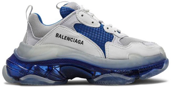 Balenciaga Triple S 'Clear Sole - White Blue'