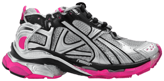 Balenciaga Wmns Runner Sneaker 'Worn-Out - Silver Pink'