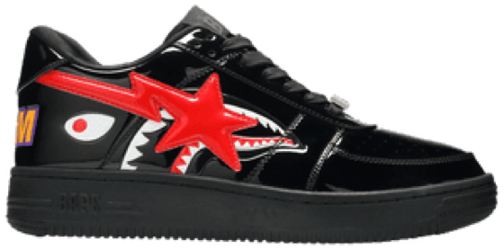 Bapesta Low M2 'Shark Face - Black'