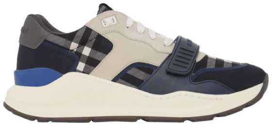 Burberry Check Sneakers 'Dark Charcoal Blue'