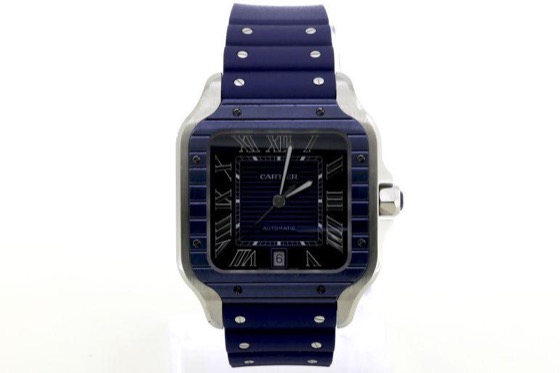 Cartier Santos de Cartier watch "Full Blue Dial"