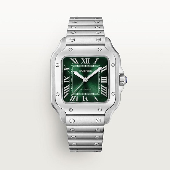 Cartier Santos de Cartier watch "Green DIal"