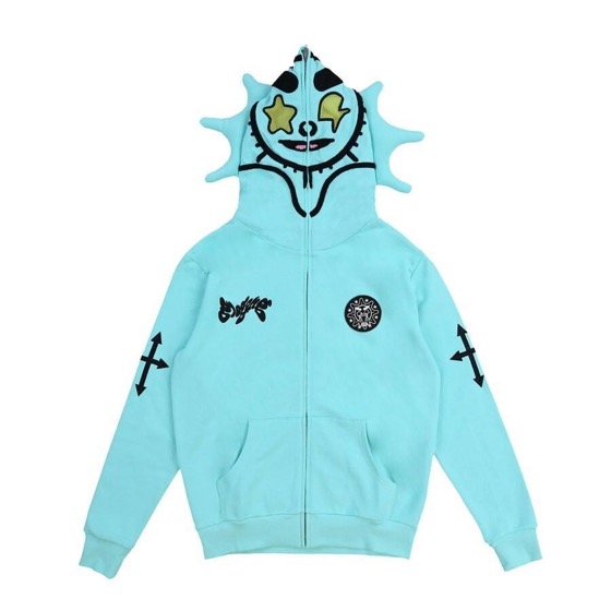 Glo gang hoodie full zip