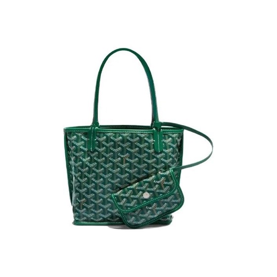 GOYARD Anjou Calfskin Tote Bag Shopping Bag Shoulder Bag Handbag Mini Women's Green