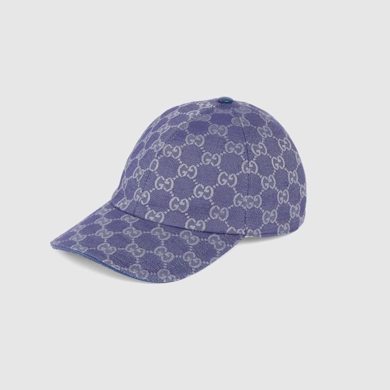 Gucci Canvas Baseball Hat Dark blue
