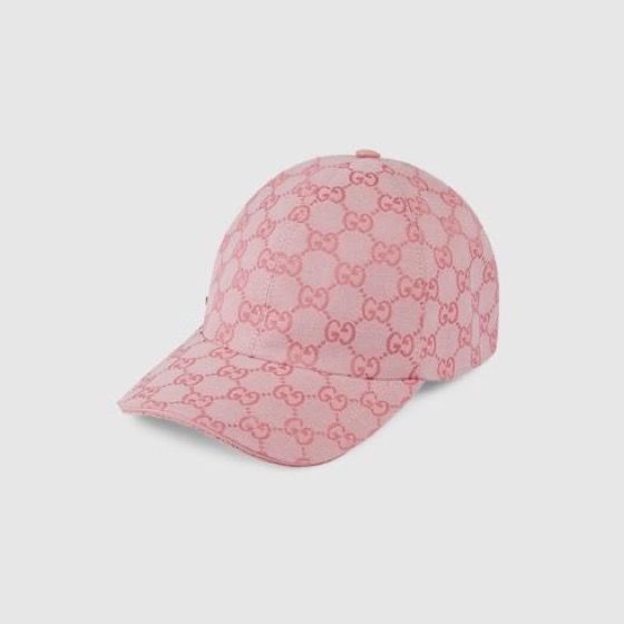 Gucci Canvas Baseball Hat Pink