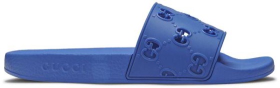 Gucci GG Rubber Slide 'Blue'