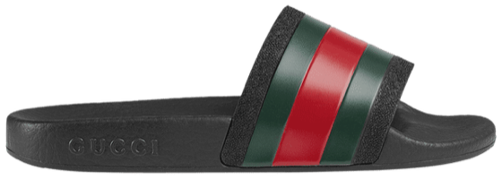Gucci Pursuit '72 Rubber Slide Kids 'Black'