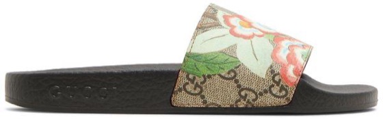 Gucci Wmns Pursuit GG Supreme Slide 'Flowers'
