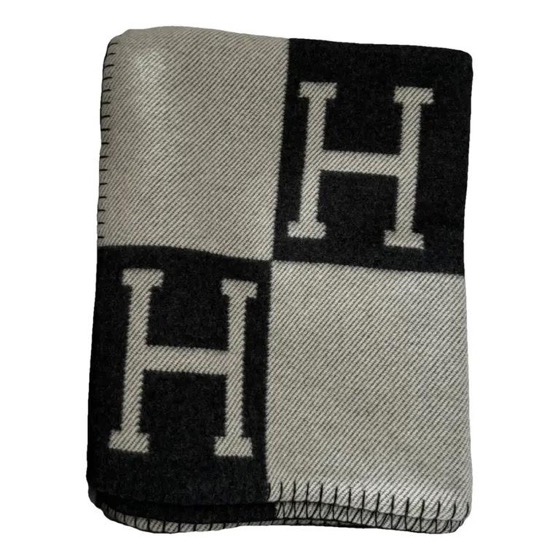 Hermes Cashmere Scarf LOGO