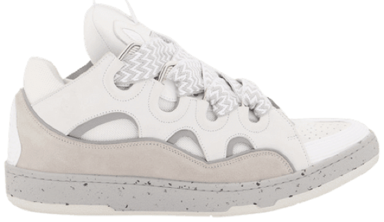 Lanvin Curb Sneakers 'Grey White'