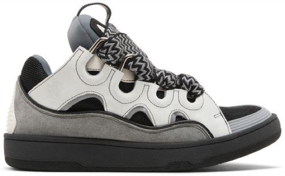 Lanvin Curb Sneakers 'White Anthracite'