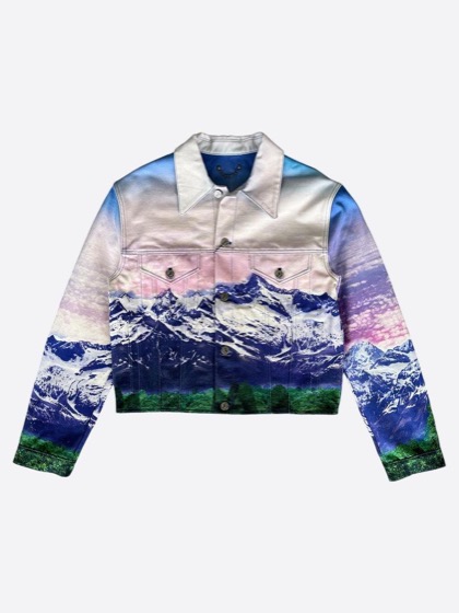 Louis Vuitton Multicolor Landscape Denim Jacket