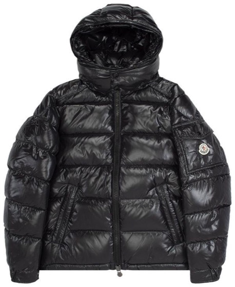Moncler Maya Hooded Puffer Shiny Jacket 'Black'