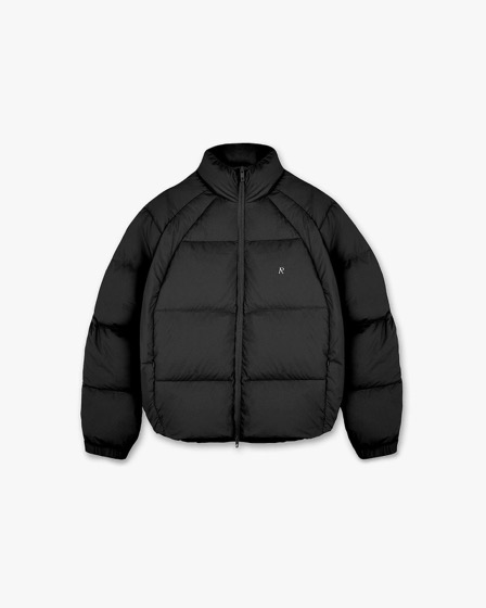 Represent black Funnel Neck Puffer