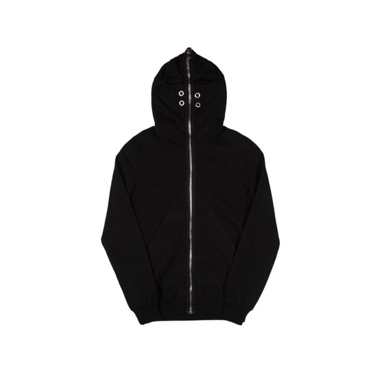 Rick Owens Gimp Zip Hoodie in Black