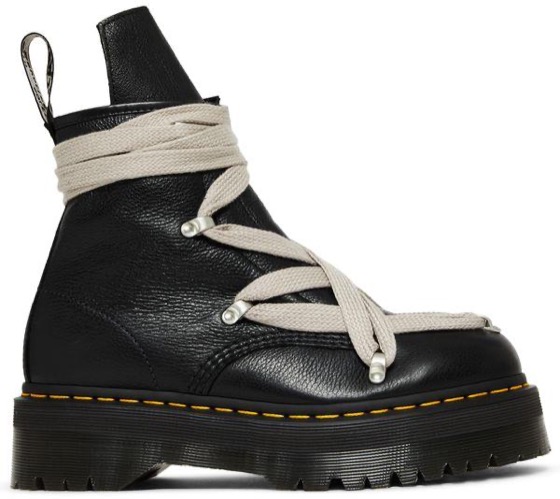 Rick Owens x 1460 Quad Sole Pentagram Jumbo Lace Boot 'Black'