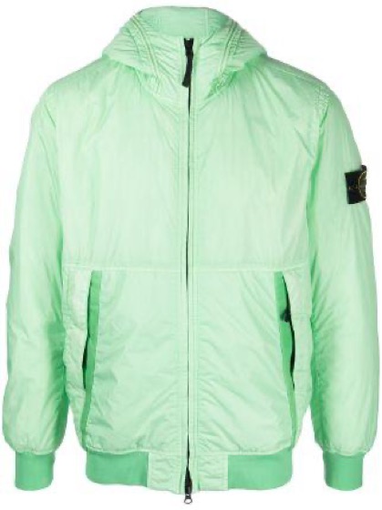 Stone Island Compass-patch hooded jacket