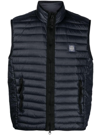 Stone Island Compass-patch padded gilet