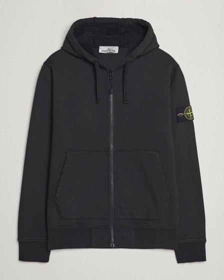 Stone Island Fleece Hood Black