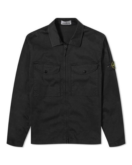 Stone Island Stretch Cotton Double Pocket Shirt Jacket