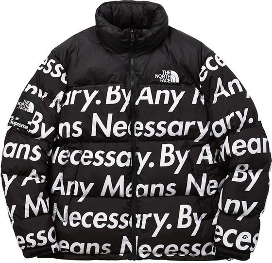 SUPREME X THE NORTH FACE BY ANY MEANS NECESSARY JACKET BLACK